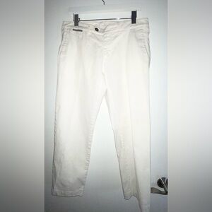 Eleventy Platinum Men's White Chinos jeans pants 98 cotton/2 spandex Size 33